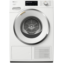 Miele Eco & Steam Heat-Pump Dryer Machine with Miele@home and SteamFinish - TXI680 WP Lotus White