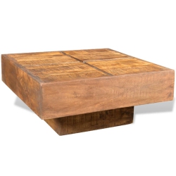 VIDAXL Coffee Table Square Solid Mango Wood In Brown