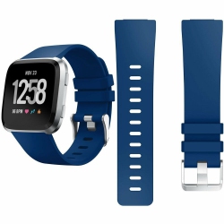 SUPERSHIELD Fitbit Versa, Versa Lite, Versa 2, Versa Se, Vancle Classic Accessory Bands Replacement Sports Watch Wristband Strap (Large) In Multicolor