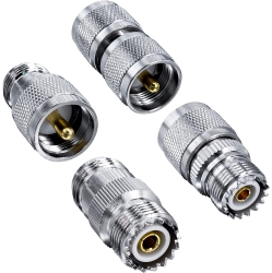 DOLAER B 4PCs Uhf to N Adapter Kit Uhf Male Female So239 Pl259 to N Male/female Coax Connector N Type to Uhf So-239 Pl-259 Rf Coaxial Adapter for Fpv