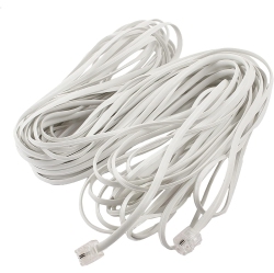 DOLAER 25 Feet Telephone Line Cord With Modular Plug On Both End