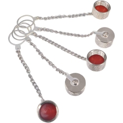 DOLAER 5-Pack N-Type Dust Cap So239 Uhf Dust Cap Rf Connector Protective Cover \w Chain N-Type Coax Cap for N-Type Female Adapter Uhf Coax Cap For