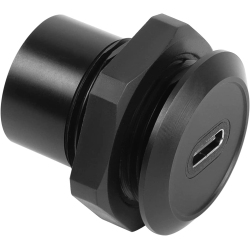 DOLAER Q USB C Panel Threaded Fixed Mount Coupler Converter Adapter USB 3.1 Type C Female to Female Flush Panel Mount Connector 10GBps 100W Fast