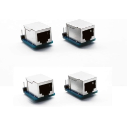 DOLAER 4 PCs Rj45 8-Pin Connector (8P8C) And Breakout Board Kit for Ethernet Dmx-512 Rs-485 Rs-422 Rs-232 (Unassambled)