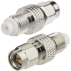 DOLAER Wlaniot 2PCs Sma-FME Adapter SMA Male Plug to FME Female Jack Straight Rf Coaxial Connector