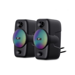 HAVIT Sk213 2.0PCs Dynamic RGB Lighting Effect 3.5MM Jack+USB Powered Stereo Computer Speaker