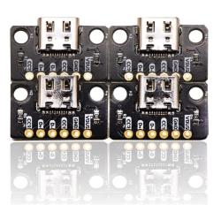 DOLAER T 4PCs USB Type-C Breakout Board Serial Basic Breakout Female Connector Type PCb Converter Board