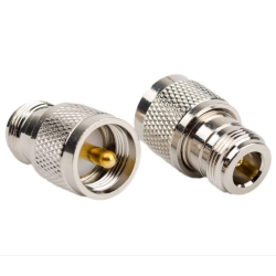 DOLAER Source 2PCs Uhf Male Plug Pl-259 Pl259 to N Female Jack Rf Straight Rf Coax Adapter; N Type Female to Pl259 / So239 Male