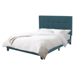 CORLIVING Ellery Fabric Tufted Bed, Double