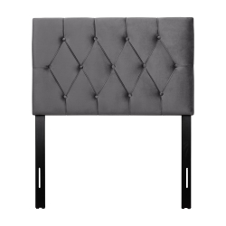 CORLIVING Catalina Velvet Headboard, Twin/single