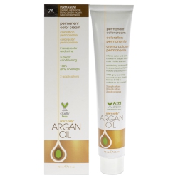 ONE N ONLY Argan Oil Permanent Color Cream - 7A Medium Ash Blonde By for Unisex - 3 OZ Hair Color