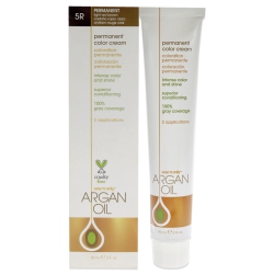 ONE N ONLY Argan Oil Permanent Color Cream - 5R Light Brown By for Unisex - 3 OZ Hair Color In Red
