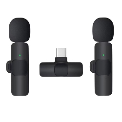 AXGEAR Wireless Lapel Microphone With Noise Reduction & USB-C Receiver