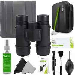 NIKON 8X42 Monarch M7 Waterproof Roof Prism Binoculars And Vivitar Cleaning Kit