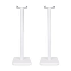 FLUANCE Floor Speaker Stands for Surround Sound And Bookshelf Speakers With Cable Management - Square Base/pair (Ss05Swh