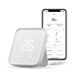 SWITCHBOT Hub 2 | Work As A Wifi Thermometer Hygrometer, Ir Remote Control, Smart Remote And Light Sensor, Compatible With Alexa&google Assistant