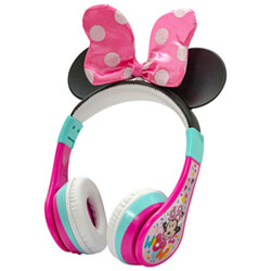 KIDdesigns Minnie Mouse Over-Ear Bluetooth Kids Headphones - Multi
