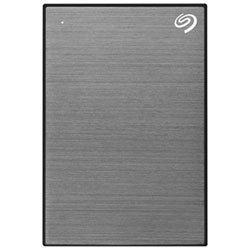 Seagate One Touch 1TB USB 3.0 Portable External Hard Drive (STKY1000404) - Space Grey