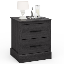 COSTWAY 2 Drawer Nightstand Bedside Table Compact Sofa End Table