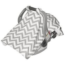 JOLLY JUMPER - Infant Car Seat Veil, Grey/white