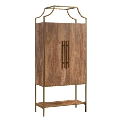 SAUDER International Lux Engineered Wood Cabinet In Sindoori Mango/natural