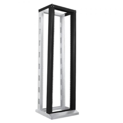 TECHCRAFT - 2-Post Rack System Expansion Kit, 42U, 6.5' Height, Steel Fabricated In Black