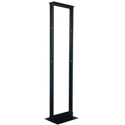 TECHCRAFT - 47U 2-Post Relay Rack, 7.3' Tall, Made Of Aluminum In Black