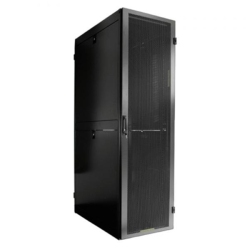 TECHCRAFT - 48U Fully Vented Server Cabinet, 47" Deep, Door With Lock, Assembled In Black