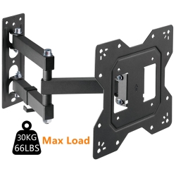 PRIMECABLES Full Motion Tv Wall Mount for 23-43 Inch Flat Or Curved Screen Hold Up to 66Lbs And Vesa 200 200Mm