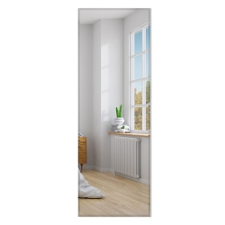 GYMAX 43" X 15" Wall Mounted Frameless Mirror Full Length Vertically Or Horizontally