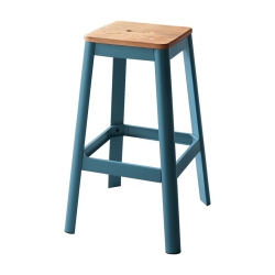 ACME FURNITURE Acme Jacotte Bar Stool In Natural And In Teal