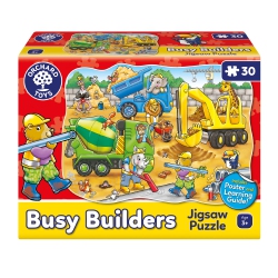 ORCHARD TOYS - Busy Builders (Poster) (30-Piece Puzzle)