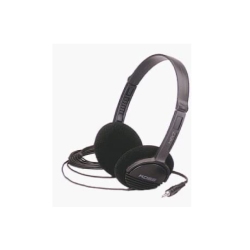KOSS - Headphone On Ear 3.5MM Portable With Volume Control Bulk 8Ft Long Cord - In Black