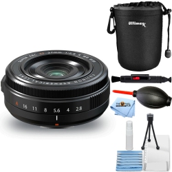 FUJIFILM Xf 27MM F/2.8 R Wr Lens 16670168 - 6PC Accessory Bundle