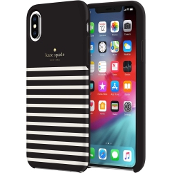 KATE SPADE Case Ny Feedstripe Ip Xs Max Bk/cr/gd