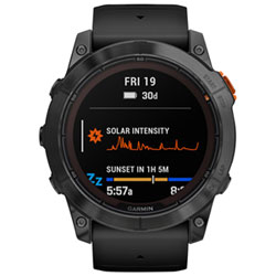 Garmin fēnix 7X Pro Solar 51mm Bluetooth Multisport Smartwatch - Slate Grey/Black