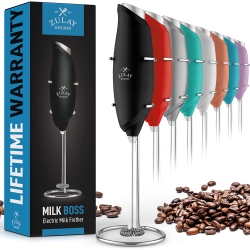 ZULAY KITCHEN One Touch Milk Frother - In Black