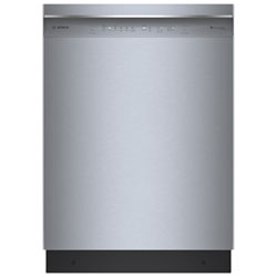 Bosch 300 Series 24" 46dB Built-In Dishwasher with Third Rack (SHE53C85N) - Stainless Steel