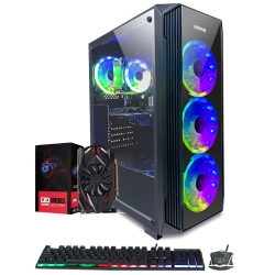 AQVIN Gaming PC Zforce ~ Intel Core I5 Processor Up to 4.10Ghz ~ 2Tb SSD - 32GB Ddr4 Ram ~ Amd Radeon Rx 550 4GB Gddr5 ~ Wifi ~ Windows 11 Pro