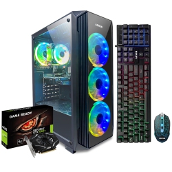 AQVIN Zforce Gaming PC ~ Intel Core I5 Processor Up to 4.10 Ghz ~ 1Tb SSD - 32GB Ddr4 Ram ~ Nvidia Gtx 1050 Ti 4GB Gddr5 ~ Windows 11 Pro ~ RGB