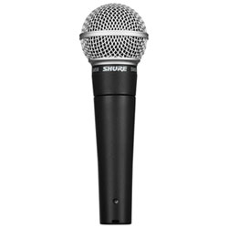 Shure SM57-LC Dynamic Instrument XLR Microphone - Black