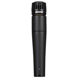 Shure SM57-LC Dynamic Instrument XLR Microphone - Black