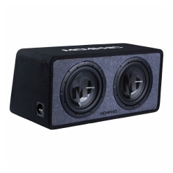 MEMPHIS AUDIO Prxe12D1 Power Reference 1-Ohm Dual 12” Loaded Subwoofer Enclosure
