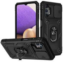 KEEGUARD Case for Samsung Galaxy S21 Fe 5G (2021) Dual Layer Heavy Duty Military Shockproof Camera Lens Card Slot Holder With Kickstand