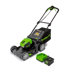 GREENWORKS 80V 17" Brushless Lawn Push Mower, 2.0Ah Battery And Charger Included