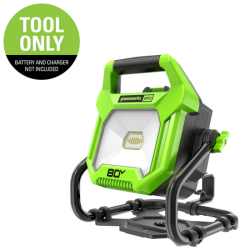 GREENWORKS 80V Ac/dc 2, 000 Lumen Led Work Light (Tool Only)