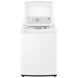 LG 5.6 Cu. Ft. High Efficiency Impeller Top Load Washer (WT7155CW) - White