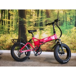 TESLICA Force X1H High Quality Dual Suspension Fat Tire 500 W Torque Sensor Amazing Range Up to 100Km Samsung Extras Included In Red