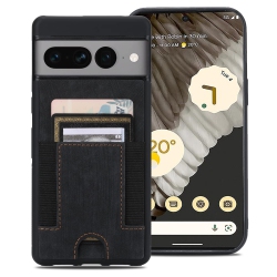 HLD Google Pixel 7A Case Leather Wallet, Pixel 7A Wallet Case \w Card Slots Pu Leather Card Holder Rugged Non-Slip Full Body Drop Protector Back Case