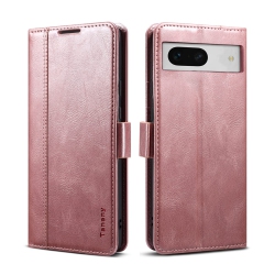 HLD Case for Google Pixel 7A, Luxury Pu Leather Wallet Case \w Rfid Blocking Card Holder Kickstand Magnetic Closure Flip Protective Shockproof Case